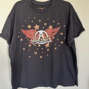 Aerosmith Maurices Black Graphic Tee